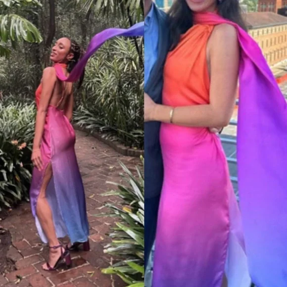 Baobab Ari Ombre Gown in Size Medium - Picture 6 of 14